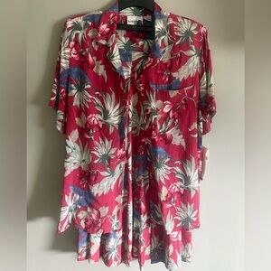 Alfred Dunner 2 piece mauve pink floral pleated skirt set size 10 NWT